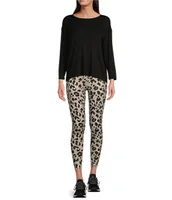 Kinesis Cheetah Print High Rise 7/8 Mega Leggings