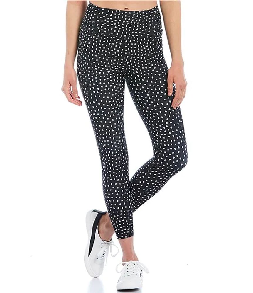 Kinesis High Rise Dotted 7/8 Leggings | Brazos Mall