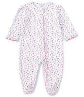 Kissy Baby Girls Newborn-9 Months Tulip Fest Print Footie Coverall