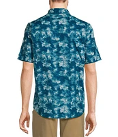 L.L. Bean Short Sleeve Tropic Wear Print Shirt