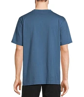 L.L.Bean Carefree Unshrinkable Traditional Fit Short Sleeve Henley T-Shirt