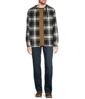 L.L.Bean Fleece-Lined Classic Flannel Snap-Front Hoodie