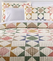 L.L.Bean North Star Patchwork Pattern Reversible Quilt