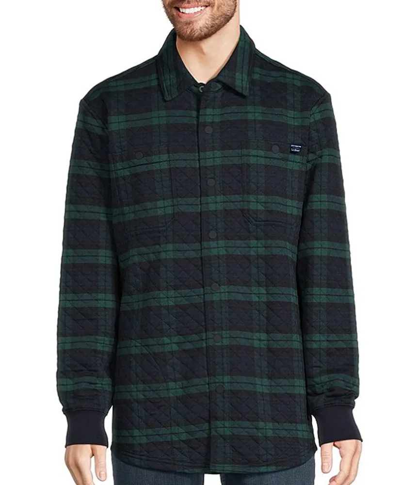 Perry Ellis Diamond Quilted Snap-Front Shirt