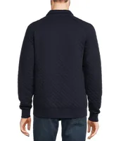 L.L.Bean Quilted 4-Button Snap Placket Sweatshirt