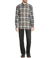 L.L.Bean Scotch Plaid Portuguese Flannel Long Sleeve Woven Shirt