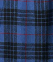 L.L.Bean Scotch Plaid Flannel Long Sleeve Woven Shirt