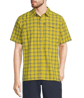 L.L.Bean SunSmart® Cool Weave Short Sleeve Plaid Shirt