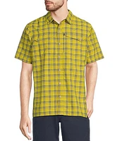 L.L.Bean SunSmart® Cool Weave Short Sleeve Plaid Shirt