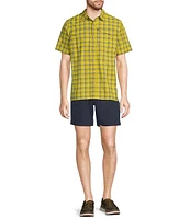 L.L.Bean SunSmart® Cool Weave Short Sleeve Plaid Shirt