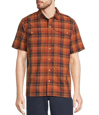 L.L.Bean SunSmart® Cool Weave Spread Collar Short Sleeve Shirt