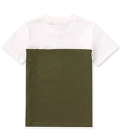 Lacoste Big Boys 8-16 Short Sleeve Color Block Jersey T-Shirt