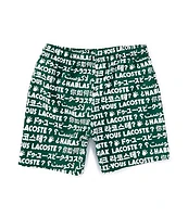 Lacoste Little Boys 2T-6T Do You Speak Taffeta Swim Trunks