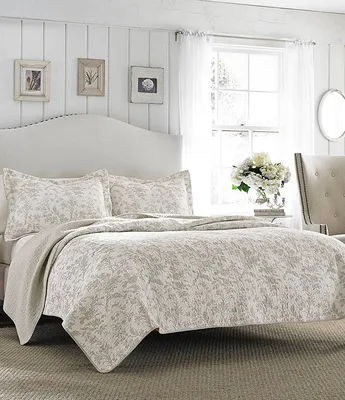 Laura Ashley Amberley Floral Toile Quilt Mini Set