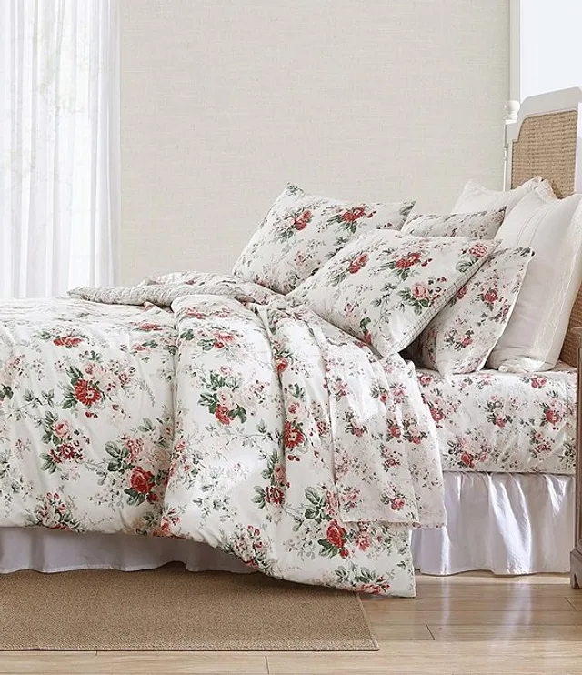Haylie Jacobean Floral Comforter Set Bedding by Rose Tree