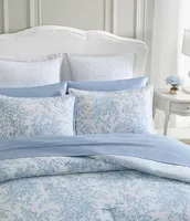 Laura Ashley Bramble Floral Cotton Reversible Comforter Mini Set