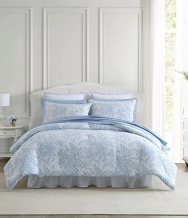 Laura Ashley Bedford Floral Printed Reversible Comforter Mini Set