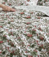 Laura Ashley Bramble Floral Cotton Reversible Quilt Mini Set