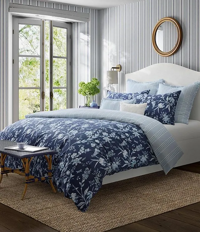 Laura Ashley Madelynn Floral Duvet Cover & Sham Bonus Set