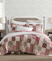 Laura Ashley Celina Patchwork Cotton Reversible Quilt Mini Set