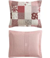 Laura Ashley Celina Patchwork Cotton Reversible Quilt Mini Set