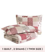 Laura Ashley Celina Patchwork Cotton Reversible Quilt Mini Set