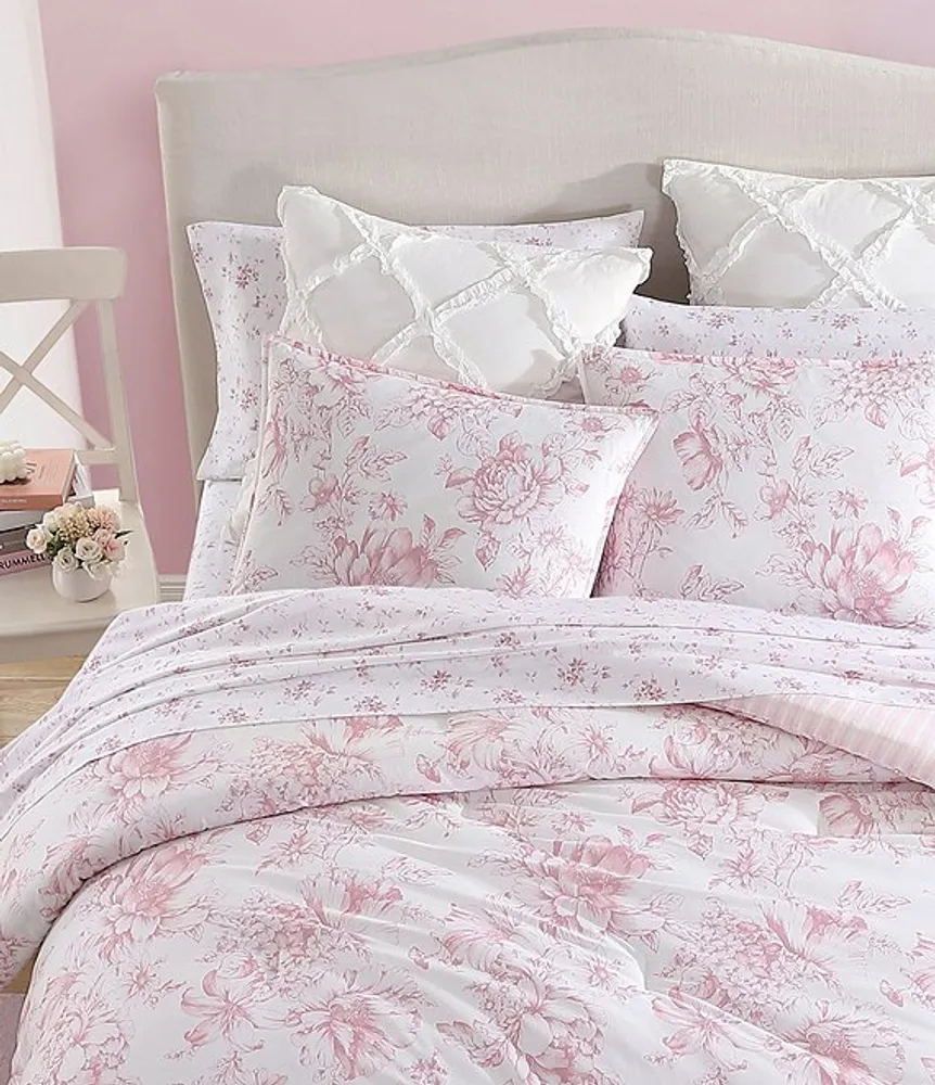 Laura Ashley Bramble Floral 100% Cotton Quilt Bedding Set Green