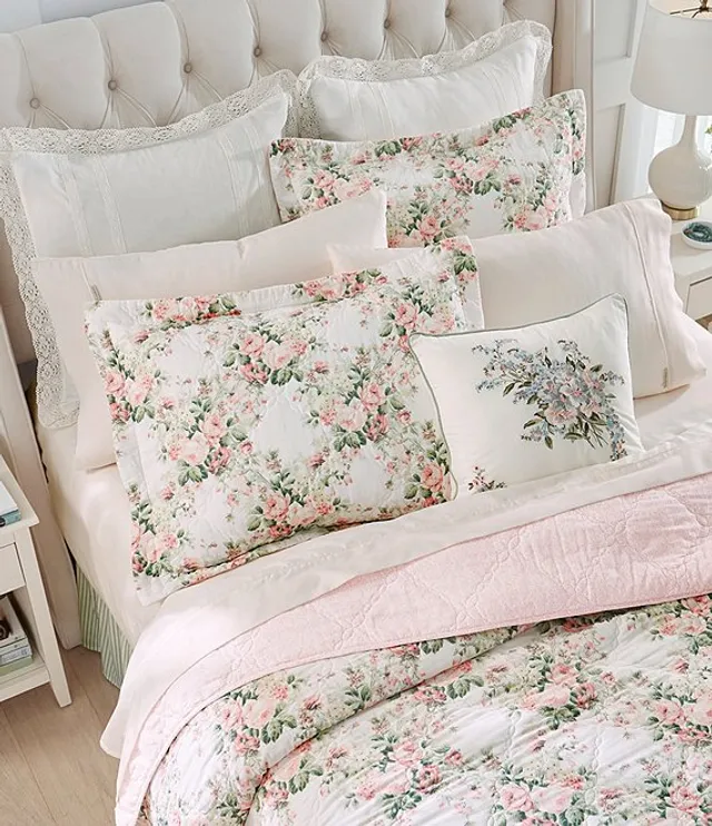 Laura Ashley Loveston Ditsy Floral Cotton Reversible Quilt Mini