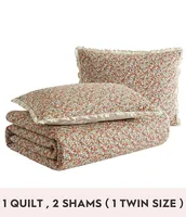 Laura Ashley Loveston Cotton Reversible Quilt Mini Set