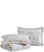 Laura Ashley Melany Pink Cotton Reversible Quilt Mini Set