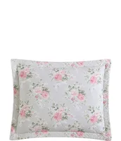 Laura Ashley Melany Pink Cotton Reversible Quilt Mini Set