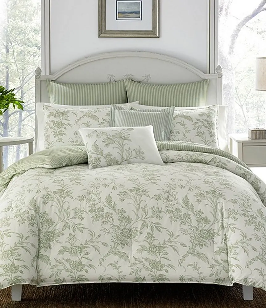 Branch Toile Blue Duvet Cover Bonus Set