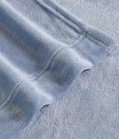 Laura Ashley Solid Plush Fleece Sheet Set