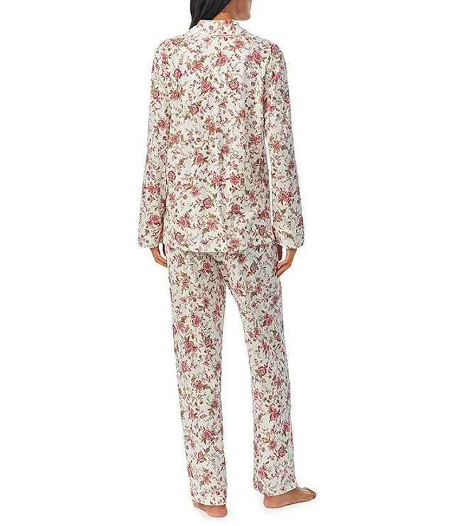 Notch Collar Long Pajama Set