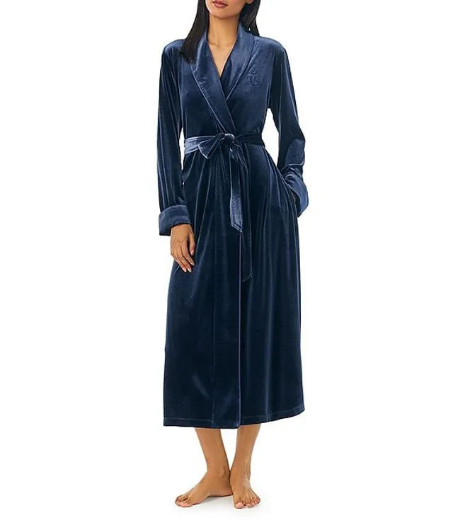 Carole Hochman Allover Printed Cotton Jersey Long Robe