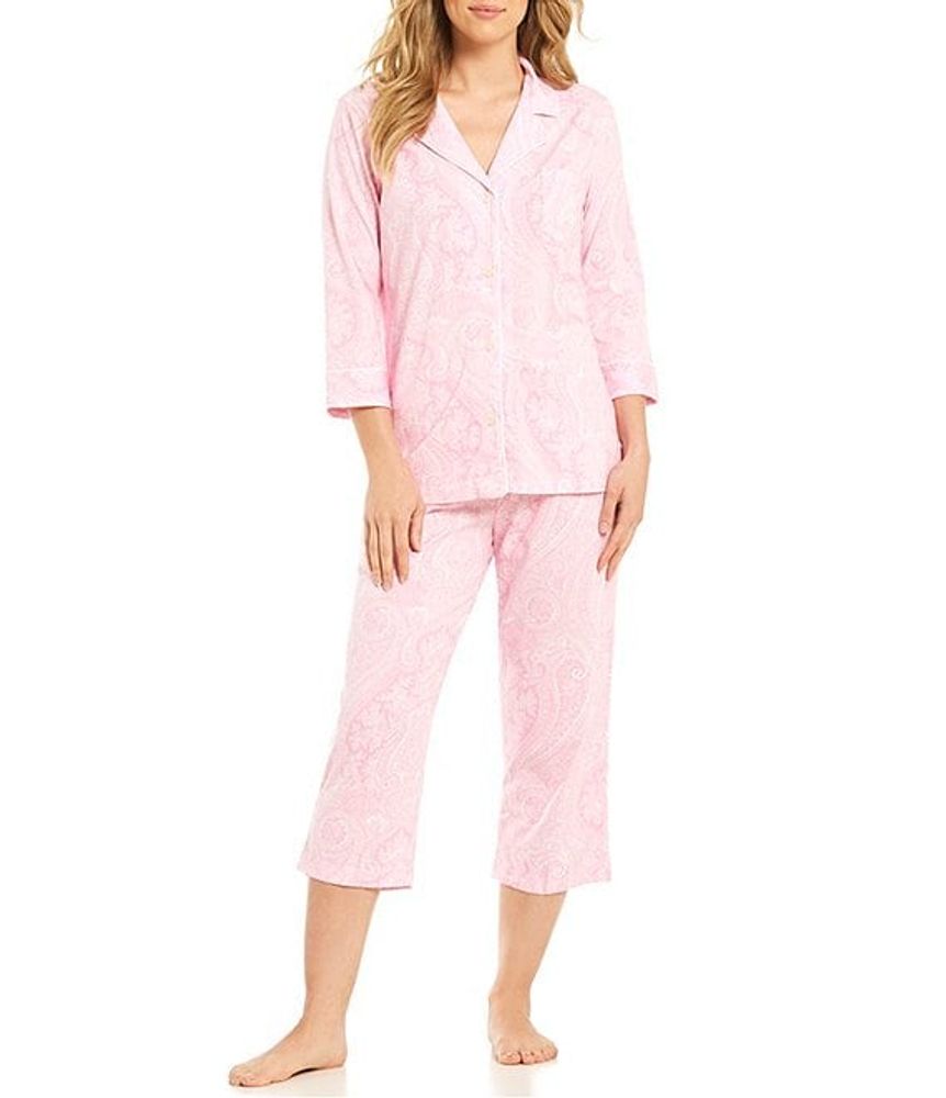 Lauren Ralph Lauren Paisley Jersey Capri Pajamas | Alexandria Mall