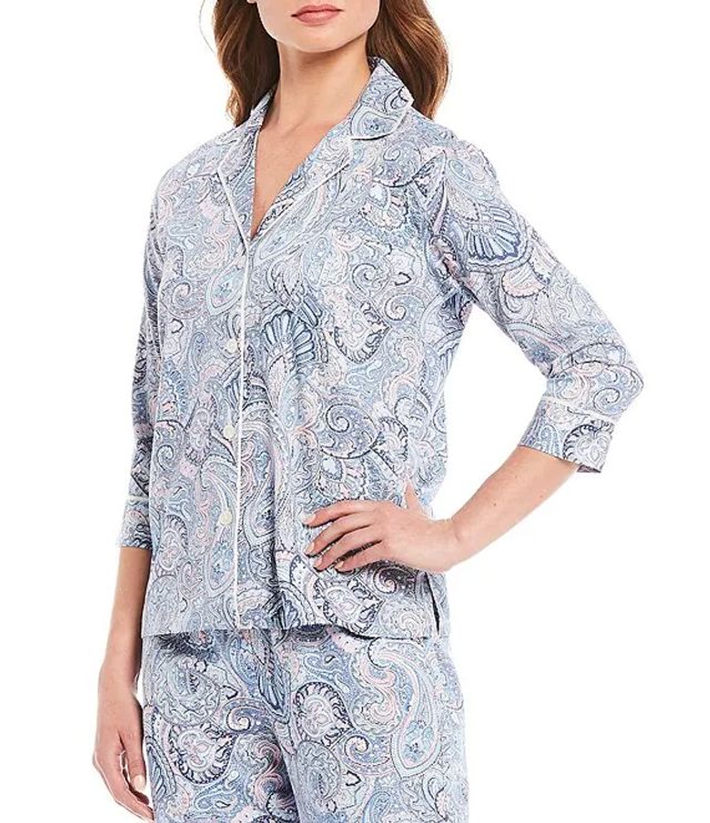 Lauren Ralph Lauren Petite Paisley Print Matte Sateen Pajama Set | Brazos  Mall