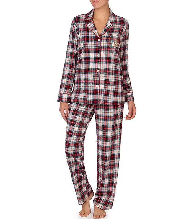 Lauren Ralph Lauren Plus Plaid Print Jersey Pajama Set | Alexandria Mall