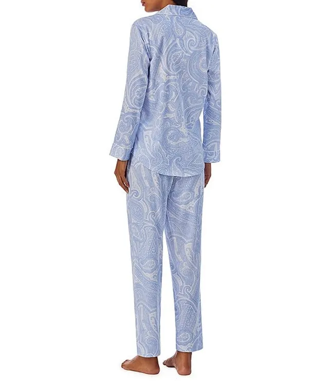 Cuddl Duds Women's 2-Pc. Printed Notched-Collar Pajamas Set