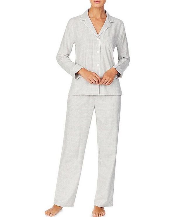 Lauren Ralph Lauren Plus Plaid Print Jersey Pajama Set | Alexandria Mall