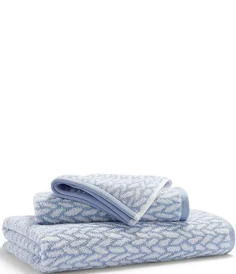 Lauren Ralph Sanders Basketweave Antimicrobial Bath Towels