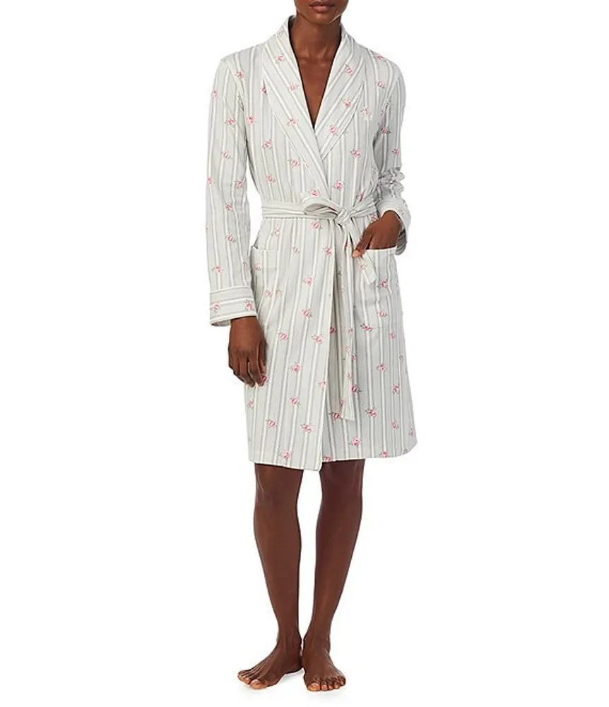 lauren ralph lauren shawl collar long wrap robe