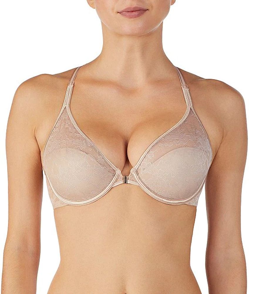Le Mystere Lace Perfection Full-Busted Contour Underwire Convertible  Toed-In Back Bra