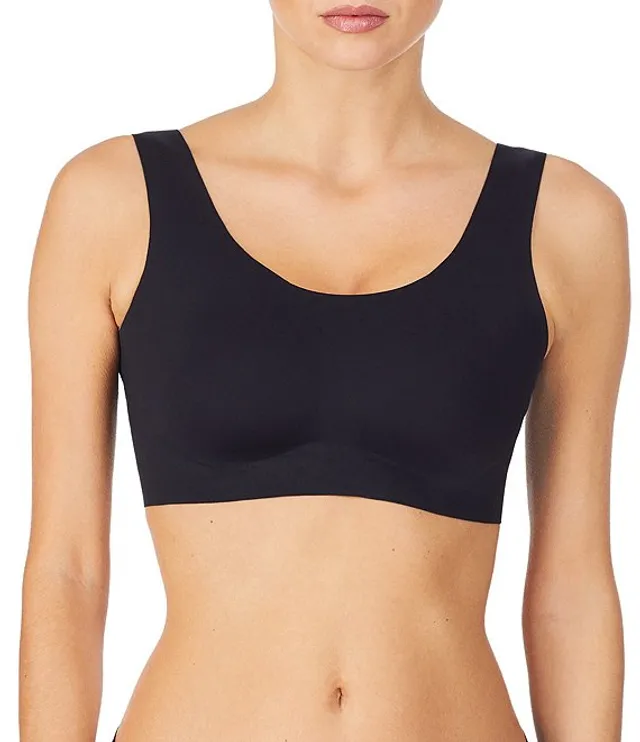 Le Mystere Women's Sheer Illusion Wireless Bra, Black, 32C at