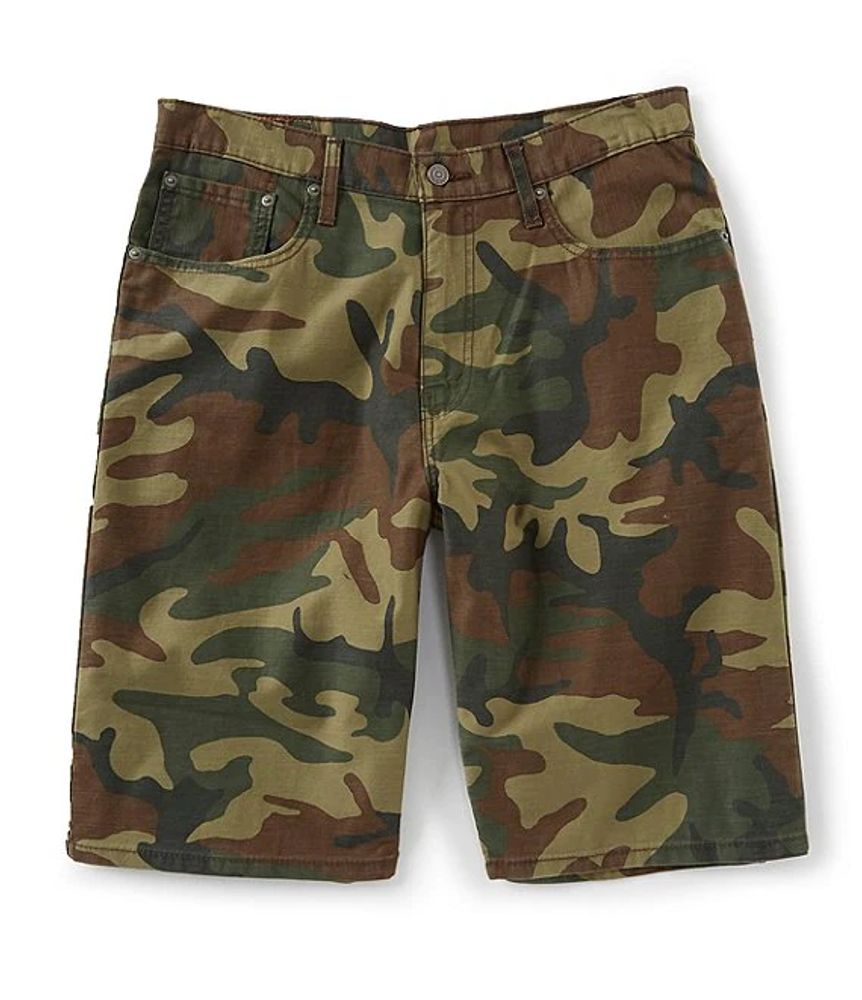 569 Loose Straight-Fit 12 1/2" Inseam Camo Jean Shorts | Shops at Willow