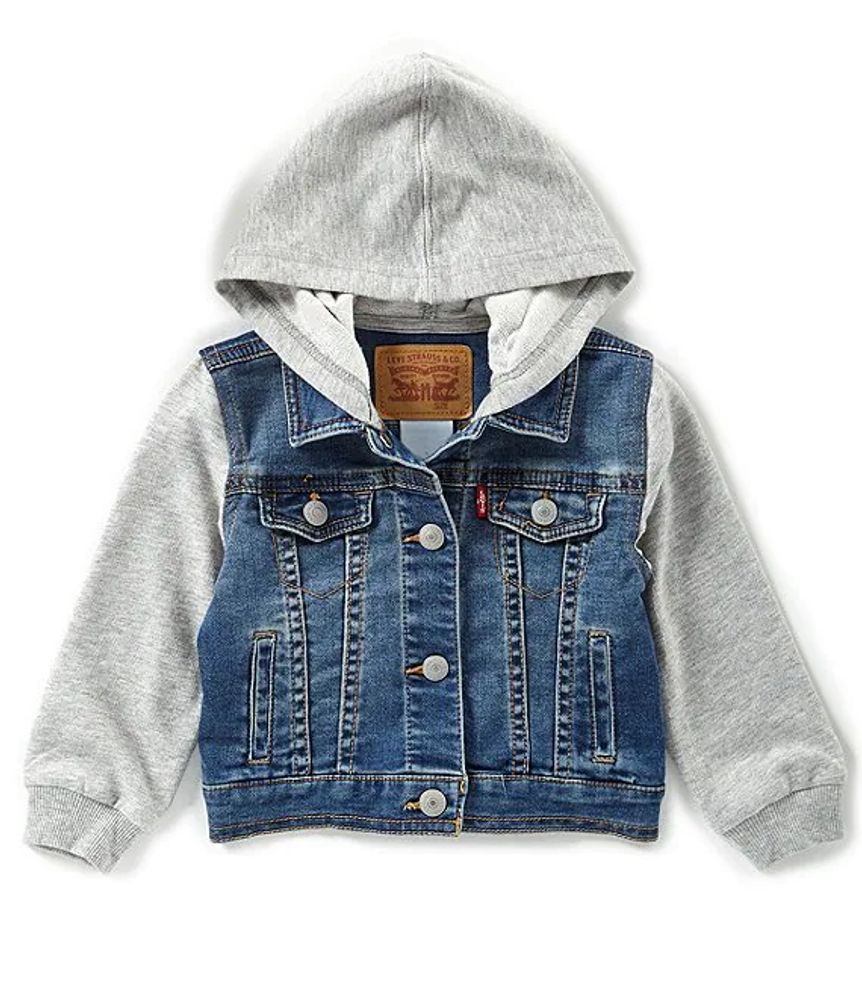 kapok Caroline bur Levi's® Baby Boys 3-24 Months Hooded Trucker Jacket | Brazos Mall