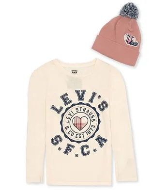Levi's® Big Girls 7-16 Long Sleeve Graphic T-Shirt