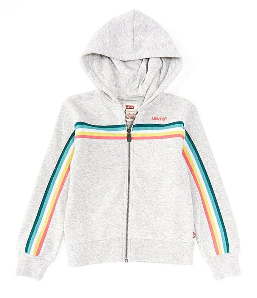 Levi's® Big Girls 7-16 Long-Sleeve Rainbow Stripe Full-Zip Hoodie |  Alexandria Mall