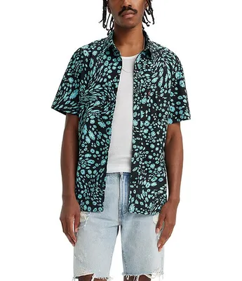 Levi's® Classic Fit Short Sleeve Printed Woven Shirt