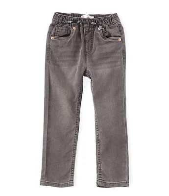 Levi's® Little Boys 2T-7X Skinny-Fit Printed Drawstring Pull-On Denim Pants